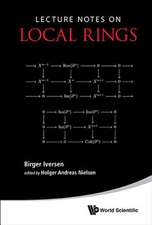 Lecture Notes on Local Rings