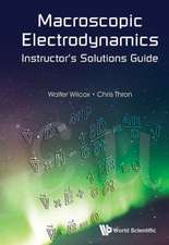 Macroscopic Electrodynamics Instructor's Solutions Guide