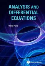 Analysis and Differential Equations