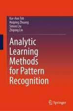 Analytic Learning Methods for Pattern Recognition