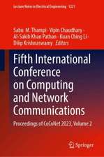 Fifth International Conference on Computing and Network Communications: Proceedings of CoCoNet 2023, Volume 2