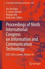 Proceedings of Ninth International Congress on Information and Communication Technology: ICICT 2024, London, Volume 10