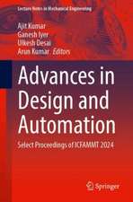 Advances in Design and Automation: Select Proceedings of ICFAMMT 2024