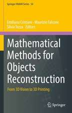 Mathematical Methods for Objects Reconstruction: From 3D Vision to 3D Printing