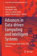 Advances in Data-driven Computing and Intelligent Systems