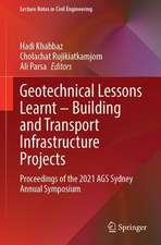 Geotechnical Lessons Learnt—Building and Transport Infrastructure Projects