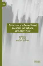 Governance in Transitional Societies in East and Southeast Asia