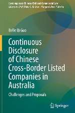 Continuous Disclosure of Chinese Cross-Border Listed Companies in Australia: Challenges and Proposals