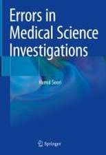 Errors in Medical Science Investigations