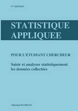 Statistique Appliquee Pour L'Etudiant Chercheur