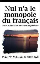 Nul N'a Le Monopole Du Francais: Issues in Natural Resource Management