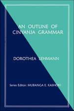 An Outline of Cinyanja Grammar