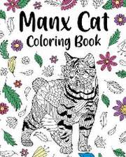 Manx Cat Coloring Book