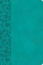 KJV Giant Print Reference Bible, Teal Leathertouch