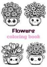 Flowers coloring book