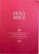 KJV Holy Bible, Delight Yourself in the Lord Life Verse Edition, Large Print, Berry Ultrasoft