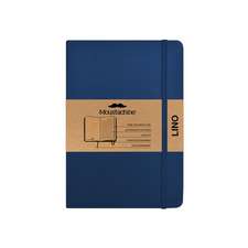 Moustachine Classic Linen Hardcover Dark Blue Lined Large