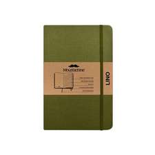 Moustachine Classic Linen Hardcover Military Green Lined Pocket