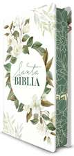 Biblia Rvr 1960 Letra Grande Tamaño Manual, Tapa Dura Con Flores Blancas Y Canto S Pintados / Spanish Bible Rvr 1960 Handy Size White Flowers Sprayed Edges